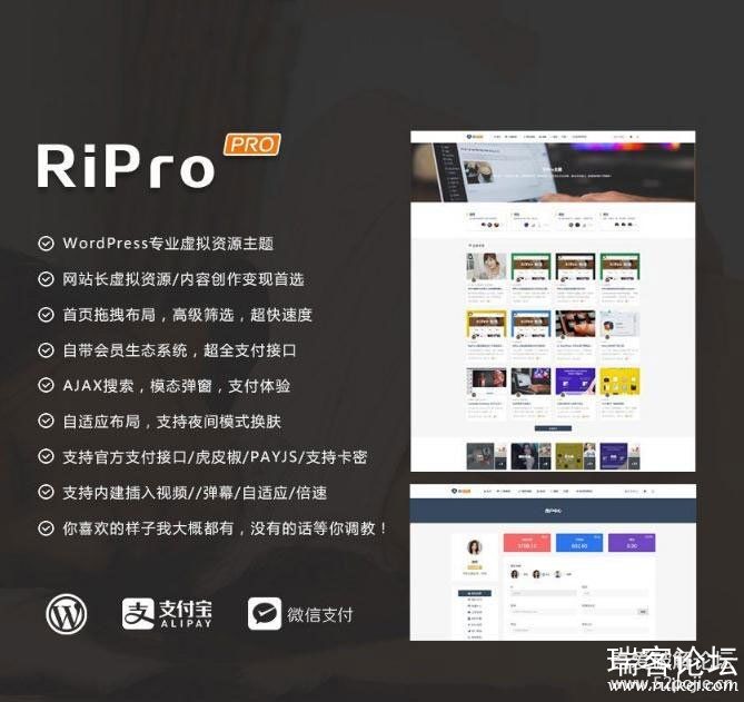 WordPress רҵԴRiProV4.3.0оѧϰȨư汾 ֧֧-1.jpg